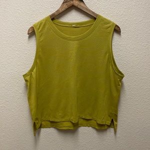 Lululemon Cropped Perforated Muscle Tank Top XL